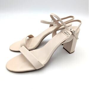 Jeffrey Campbell Go-There Block Heel Sandal Women's Ivory Size US9.5 EU40